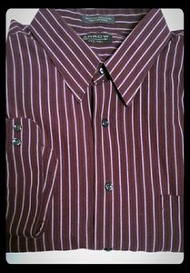 Arrow Men's Dress Shirt Size L 17.5 34/35